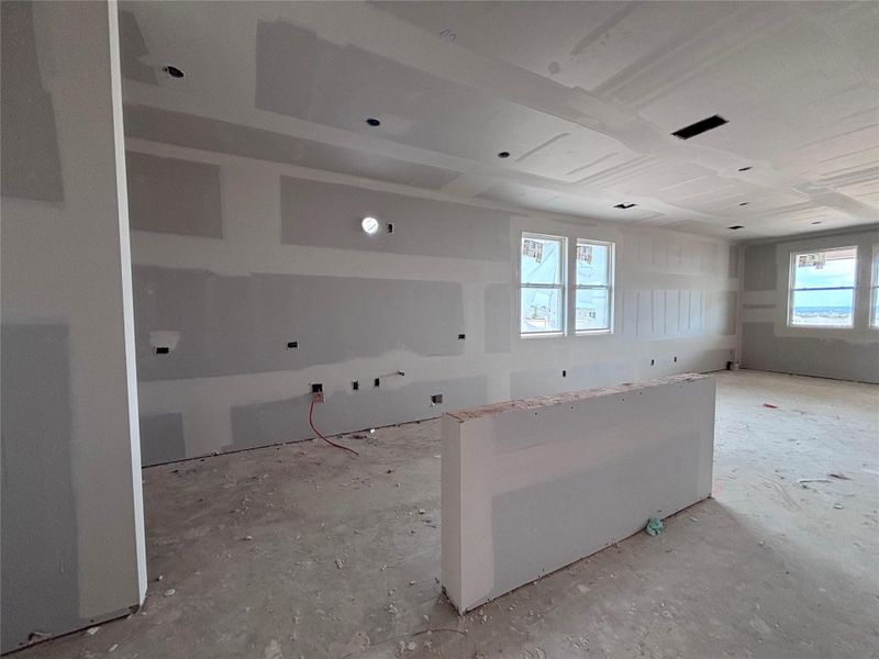 In-progress construction of a new home in The Colony 45s, Bastrop, TX (Image 26).