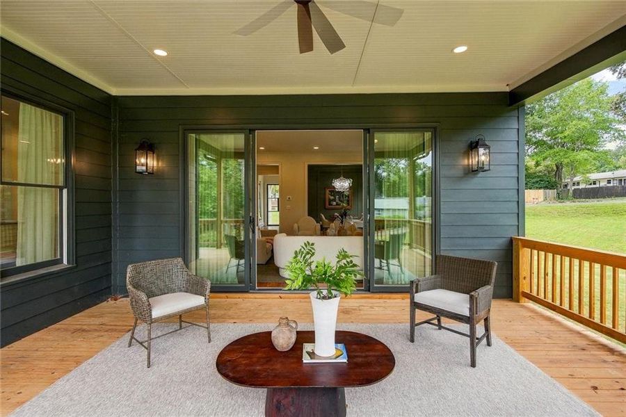 Exterior details and patio area of a home in , Smyrna (Image 42).