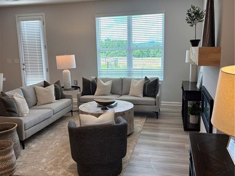 Furnished interior view inside a new home in Hemingway, Cumming (Image 5). Furnished interior view inside a new home in Hemingway, Cumming (Image 5).