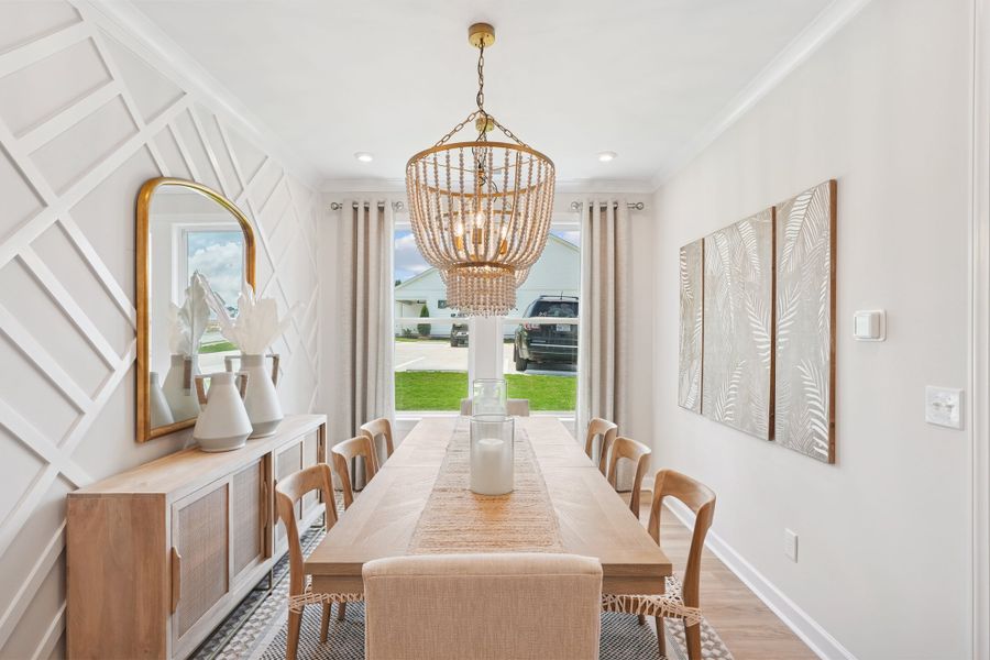 Representative furnished interior of a home built from the Oak Haven by Tri Pointe Homes in Altis At Serenity, Fuquay Varina (Image 14).