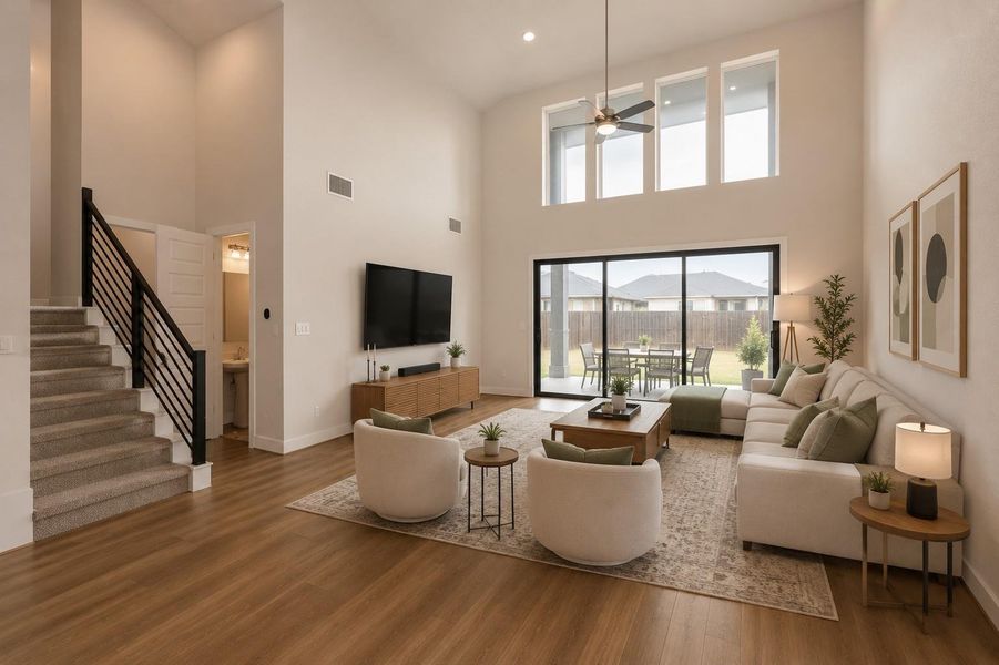 Furnished interior view inside a new home in , Richmond (Image 5).