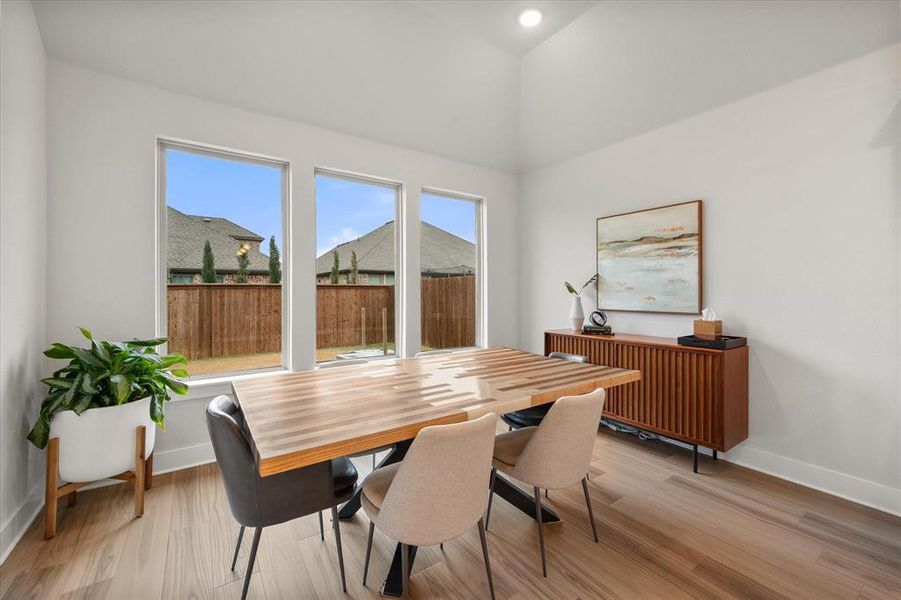 Furnished interior view inside a new home in Inspiration Collection at Bridgewater, Midlothian (Image 14).
