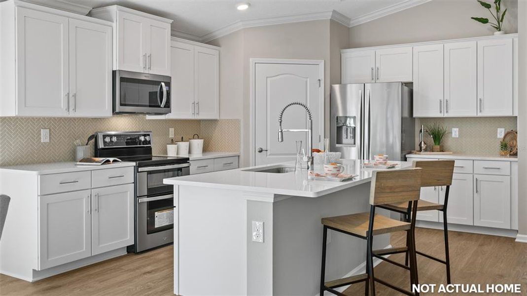 Furnished interior view inside a new home in Sawmill Branch, Palm Coast (Image 12).