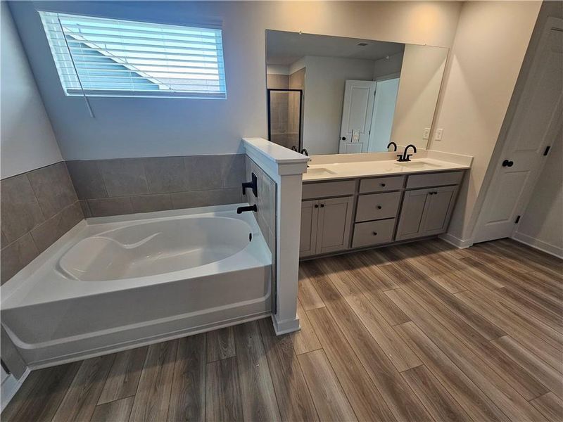 Furnished interior view inside a new home in Ellorie Estates, Dawsonville (Image 7).