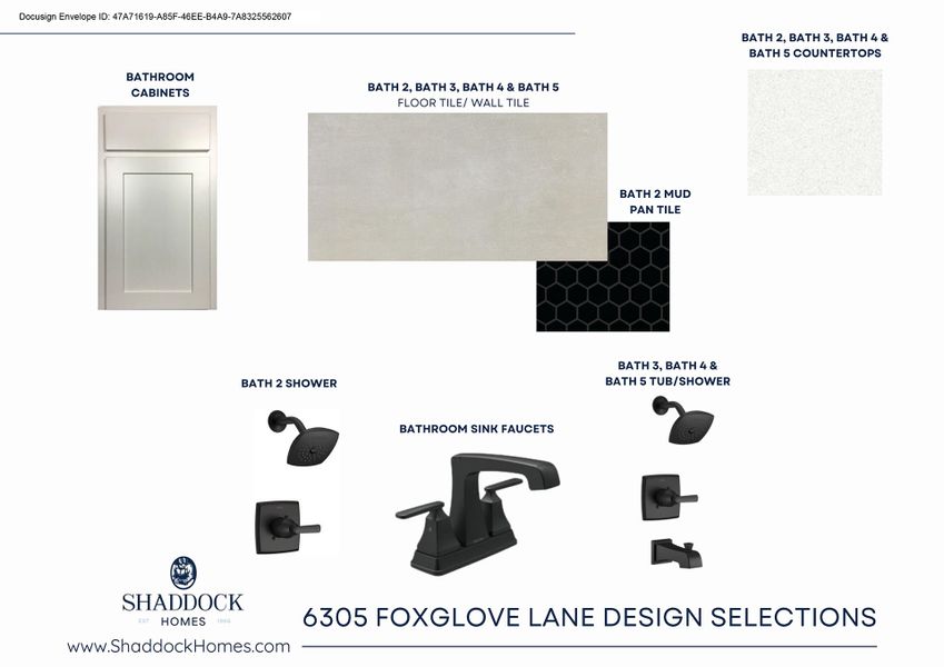 Sample of building materials used in homes in Aster Park, McKinney (Image 4).