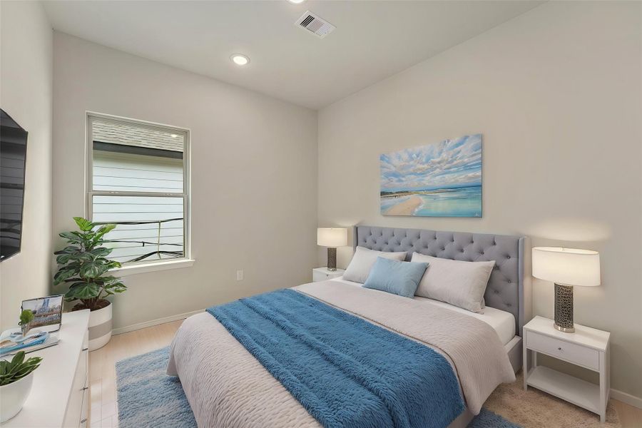 Furnished interior view inside a new home in , Willis (Image 7).