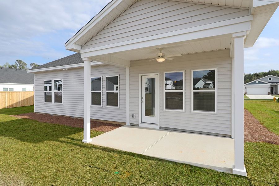 Exterior details and patio area of a home in Garden Grove, Conway (Image 22).