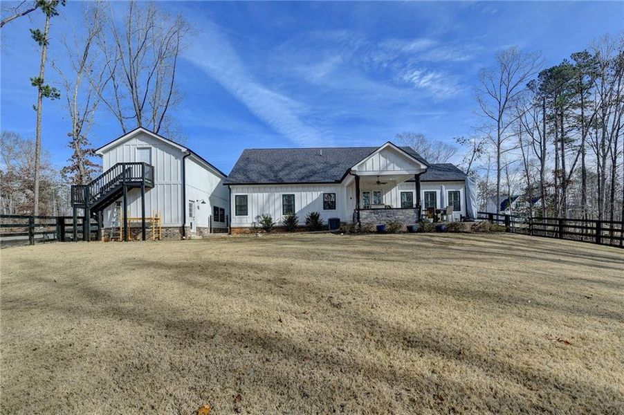 Exterior details and patio area of a home in , Ball Ground (Image 27).