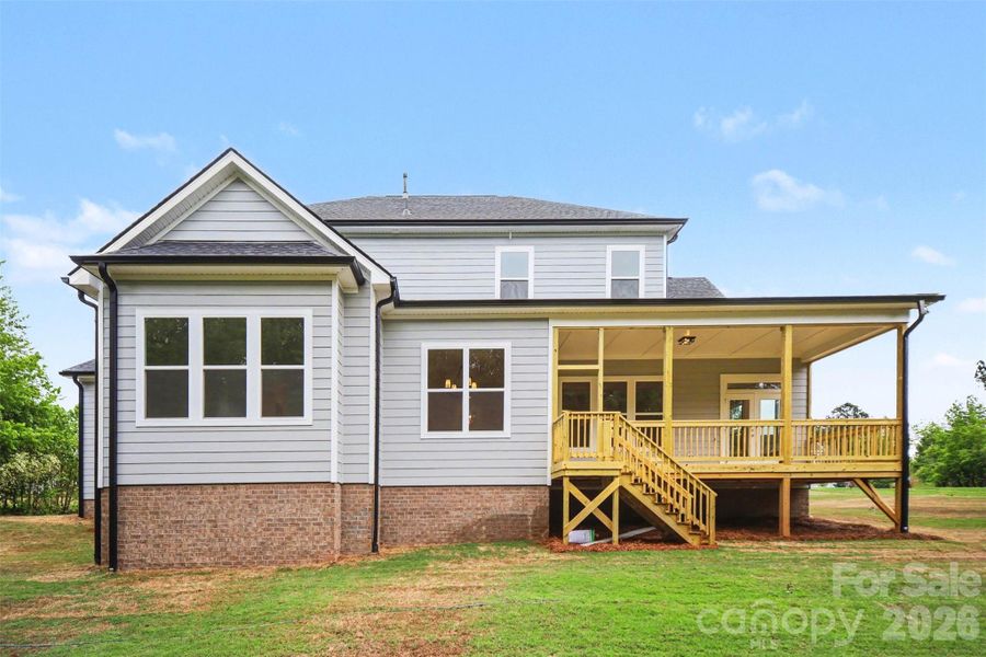 Exterior details and patio area of a home in Shepherds Trace, Clover (Image 24).