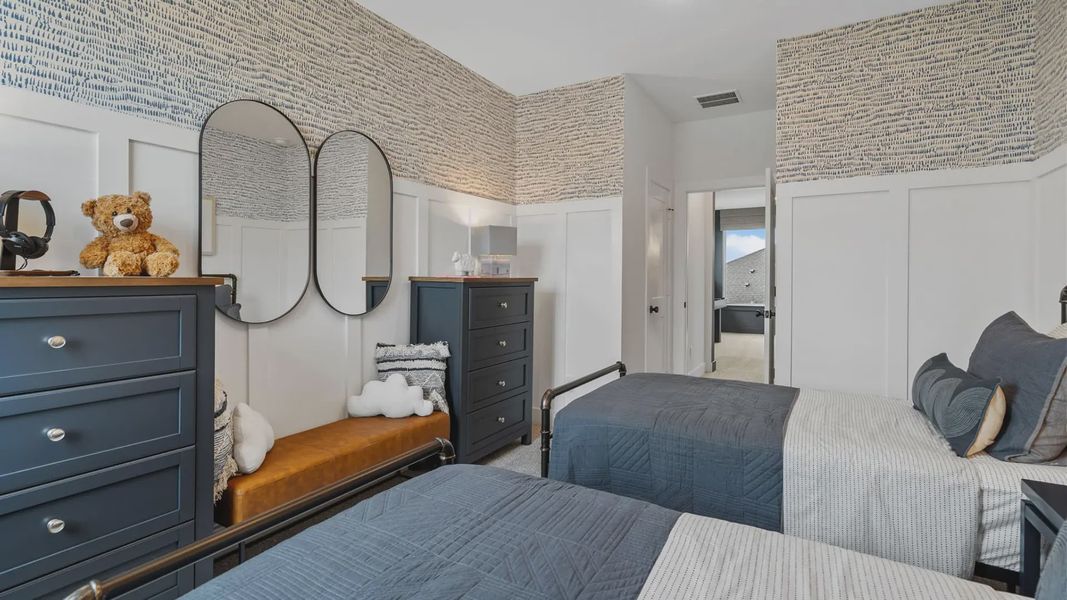 Representative furnished interior of a home built from the Acadia by Chesmar Homes in Elyson 50's, Katy (Image 34).