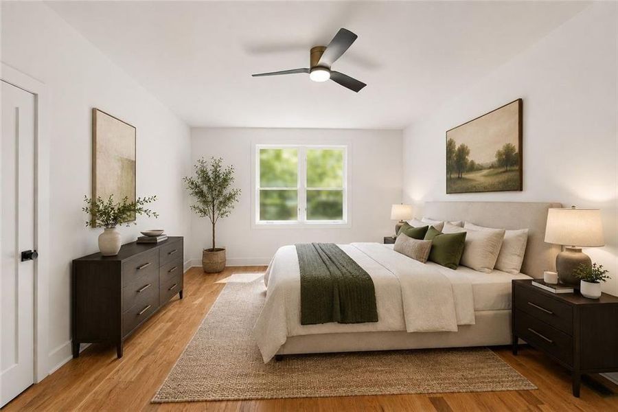 Furnished interior view inside a new home in , Atlanta (Image 41).