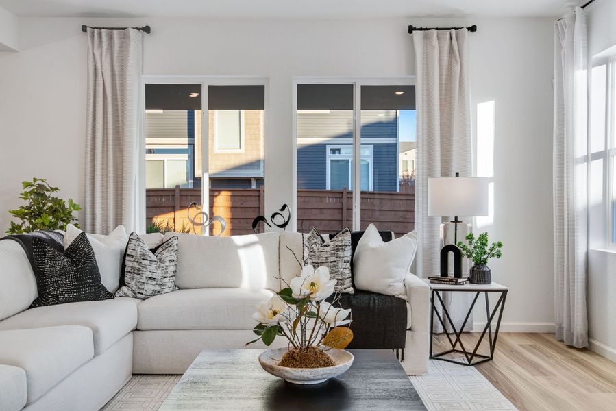 Furnished interior view inside a new home in Reunion, Commerce City (Image 23).