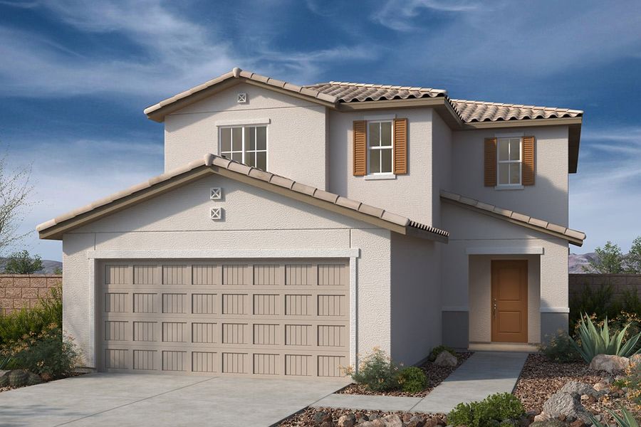 Representative exterior photo of a completed home built from the Plan 2269 by KB Home in Skyline Village Prelude, San Tan Valley, AZ (Image 6).