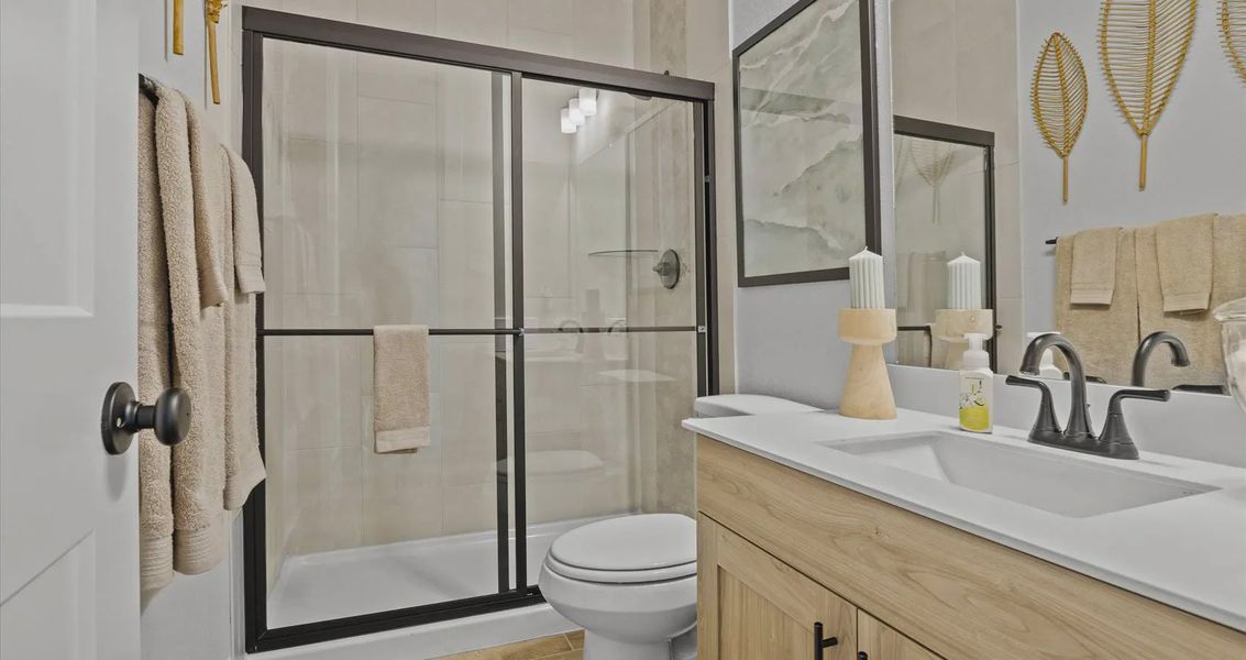 Representative furnished interior of a home built from the Brooke by Chesmar Homes in Meyer Ranch, New Braunfels (Image 15).