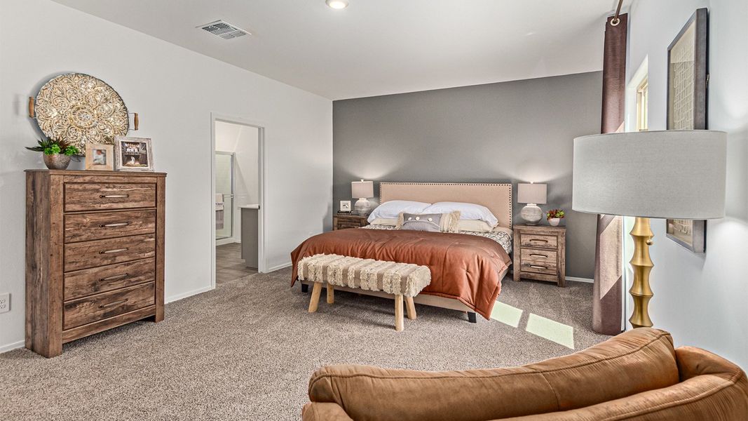 Furnished interior view inside a new home in Saguaro Bloom, Marana (Image 23). Furnished interior view inside a new home in Saguaro Bloom, Marana (Image 23).