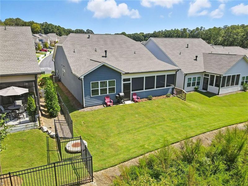Front exterior of a new home in Hickory Bluffs, Canton, GA, highlighting curb appeal (Image 20). Front exterior of a new home in Hickory Bluffs, Canton, GA, highlighting curb appeal (Image 20).
