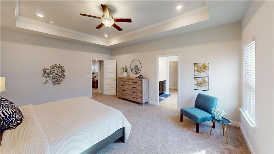 Furnished interior view inside a new home in Holliday Pass, Griffin (Image 15). Furnished interior view inside a new home in Holliday Pass, Griffin (Image 15).