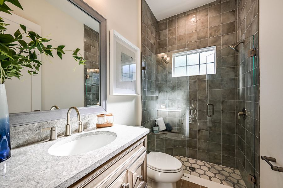 Representative furnished interior of a home built from the Biscayne II by Homes by WestBay in Oakfield, Parrish (Image 28).