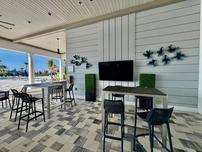 Patio TV Area
