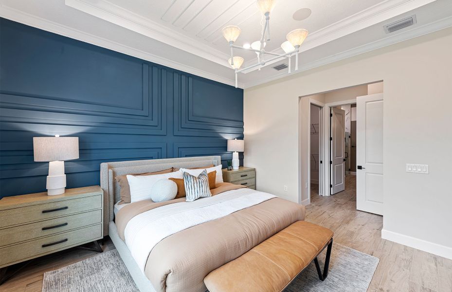 Furnished interior view inside a new home in Del Webb Tradition, Port St. Lucie (Image 15).