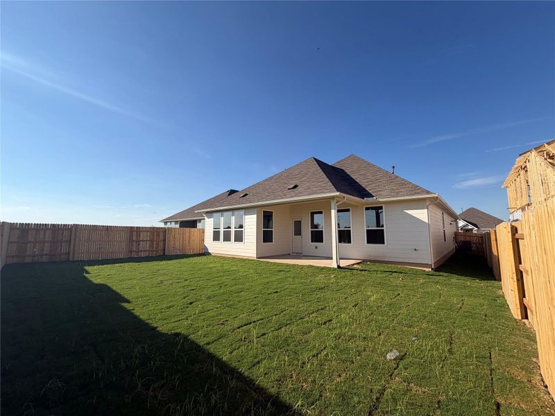 Exterior details and patio area of a home in Willow Springs, Creedmoor (Image 16). Exterior details and patio area of a home in Willow Springs, Creedmoor (Image 16).