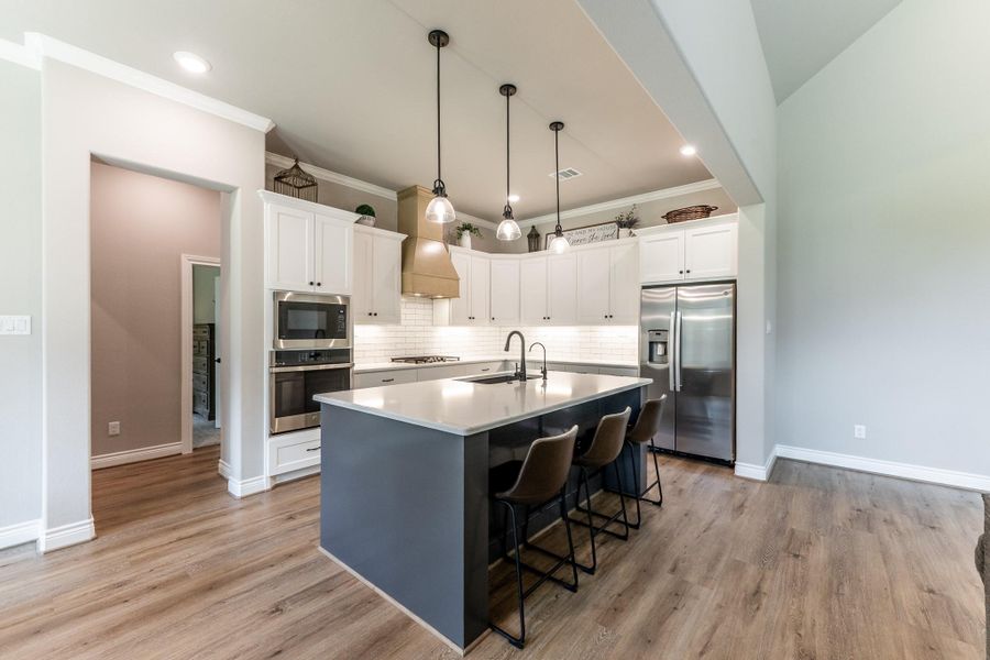 Island Kitchen with Breakfast Bar