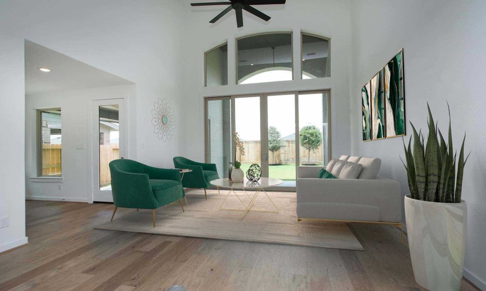 Representative Family Room - some options shown