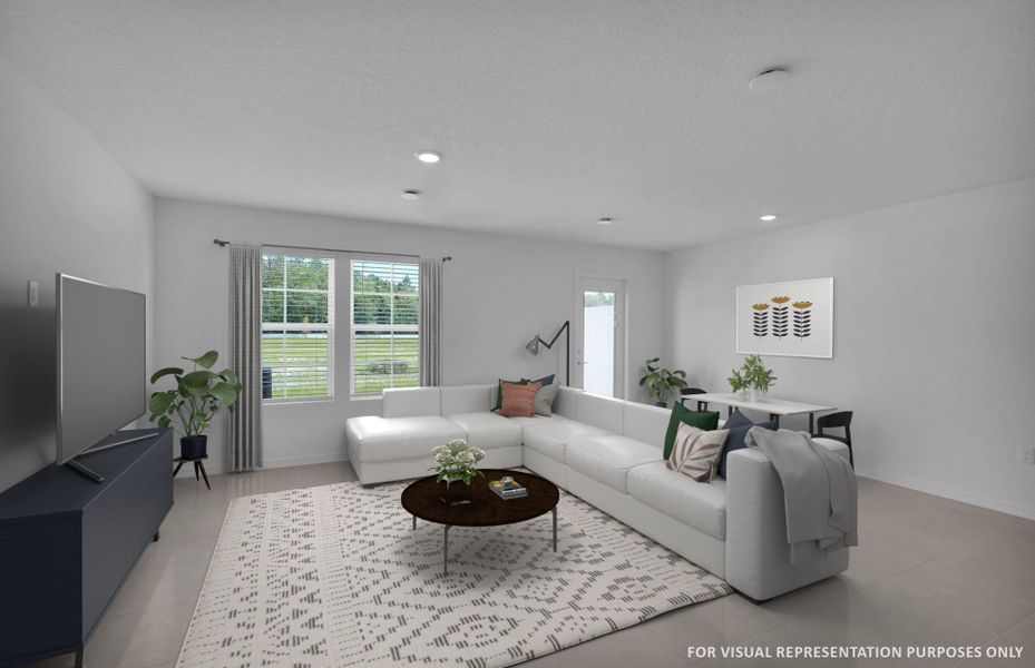 Furnished interior view inside a new home in Normandy Pines, Jacksonville (Image 2). Furnished interior view inside a new home in Normandy Pines, Jacksonville (Image 2).