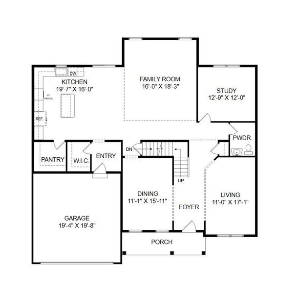 2D floor plan layout for the Hawthorne by Keystone Custom Homes in Windermere Farms, Waxhaw, NC (Image 5). 2D floor plan layout for the Hawthorne by Keystone Custom Homes in Windermere Farms, Waxhaw, NC (Image 5).