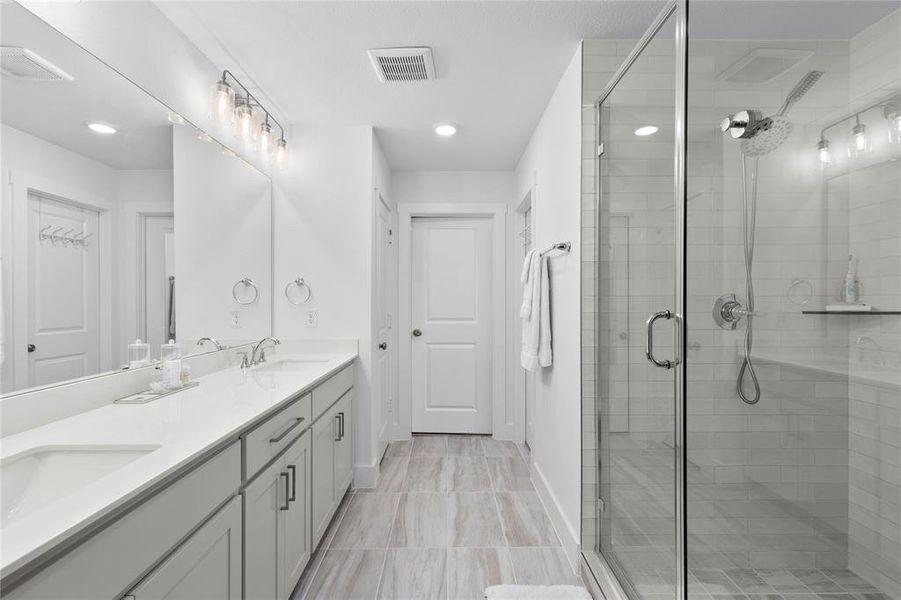 Furnished interior view inside a new home in North Square at Uptown, Celina (Image 20).