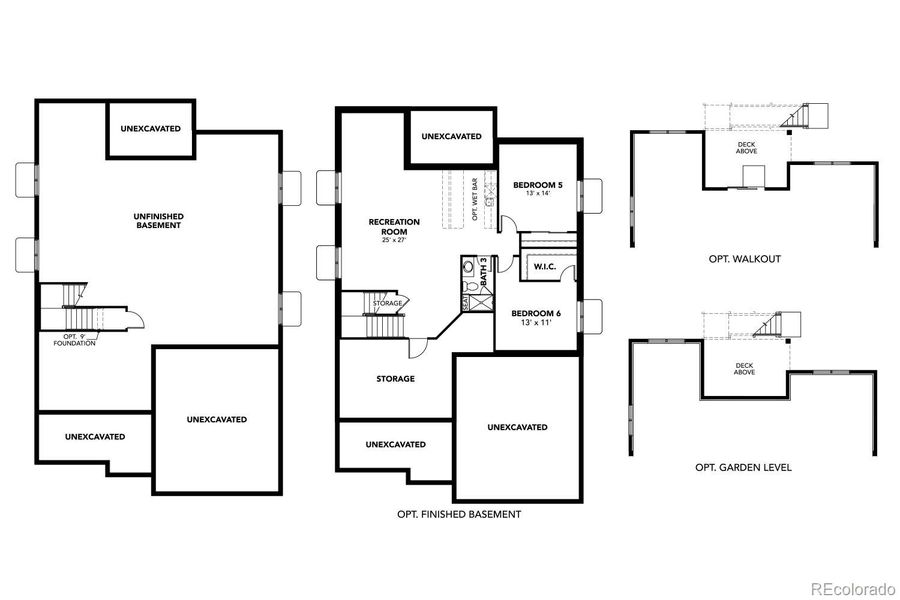 2D floor plan layout of this home in Dillon Pointe - Journey, Broomfield, CO (Image 6).