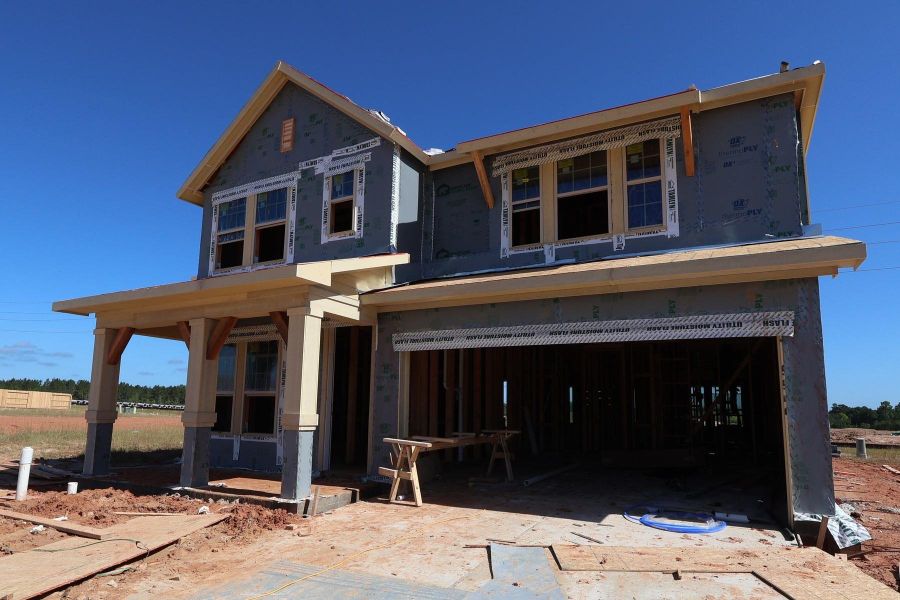 In-progress construction of a new home in Escondido - Terrace Collection, Magnolia, TX (Image 5).