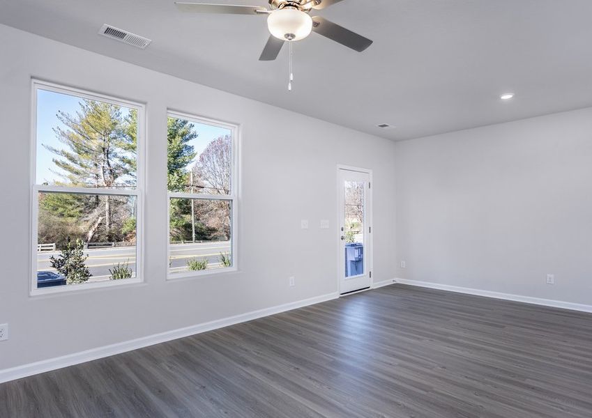 Front door enters to the living room