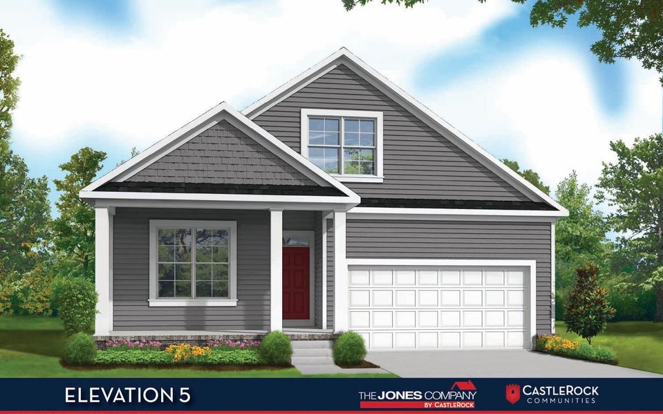 Representative exterior photo of a completed home built from the Albright by CastleRock Communities in McCain's Station, Gallatin, TN (Image 19).