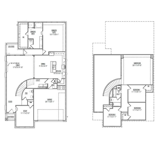 2D floor plan layout for the The Ivywood by Lillian Custom Homes in Anna Ranch, Anna, TX (Image 5). 2D floor plan layout for the The Ivywood by Lillian Custom Homes in Anna Ranch, Anna, TX (Image 5).