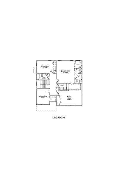2D floor plan layout of this home in Laurel Oaks, Greenville, NC (Image 4).