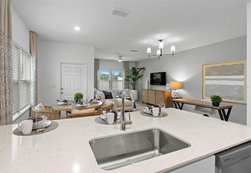 Furnished interior view inside a new home in , Ocala (Image 5). Furnished interior view inside a new home in , Ocala (Image 5).