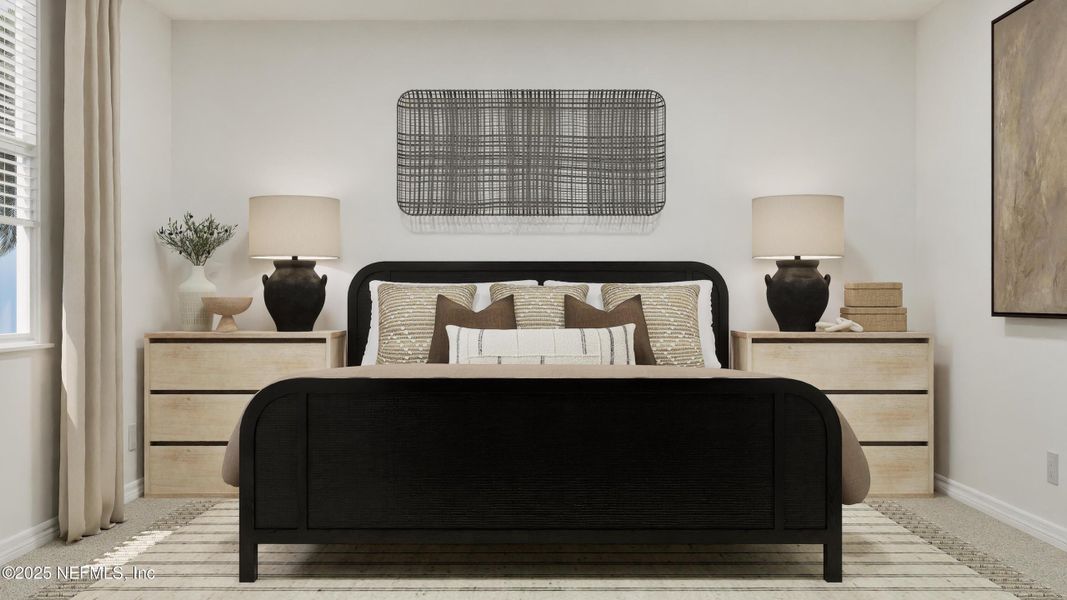 Furnished interior view inside a new home in Hardwick Farms: Hardwick Farms - Townhome Collection, Jacksonville (Image 10).