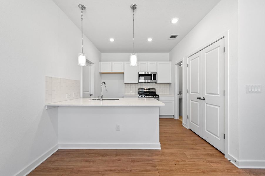 Furnished interior view inside a new home in The Porch at Du Pre, Buda (Image 4).