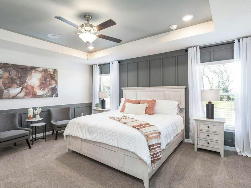 Find rest and relaxation in your spacious owner`s suite - Serendipity by Highland Homes Find rest and relaxation in your spacious owner`s suite - Serendipity by Highland Homes