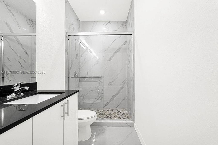 Furnished interior view inside a new home in , Miami (Image 9).