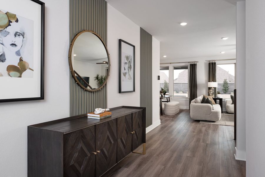 Representative furnished interior of a home built from the Ivy by Tri Pointe Homes in Union Park, Little Elm (Image 4).