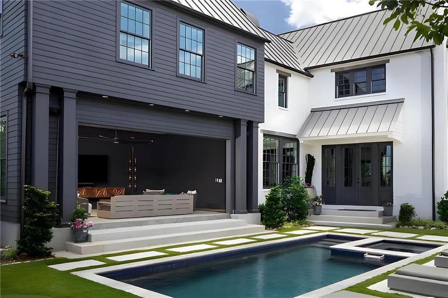 Exterior details and patio area of a home in Sheridan, Atlanta (Image 17).