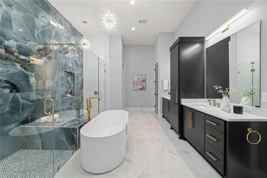 Furnished interior view inside a new home in , Alpharetta (Image 9).