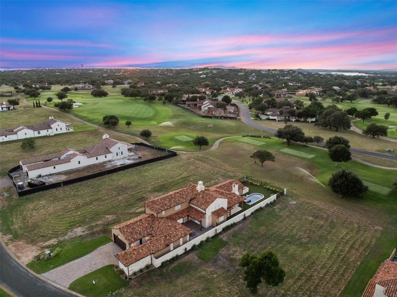Perfectly situation with north facing views of the #14 hole of the award-winning Tom Fazio golf course.