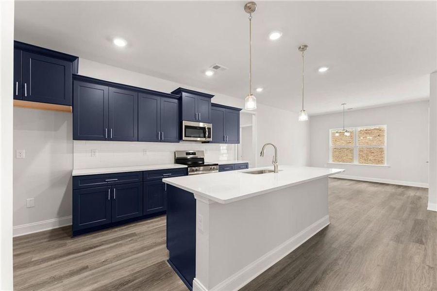 Representative furnished interior of a home built from the 2620 by Adams Homes in Williams Ridge, Bailey (Image 5). Representative furnished interior of a home built from the 2620 by Adams Homes in Williams Ridge, Bailey (Image 5).