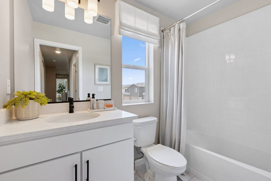 Representative furnished interior of a home built from the Biscayne by Risewell Homes in Spring Valley, Longmont (Image 13).