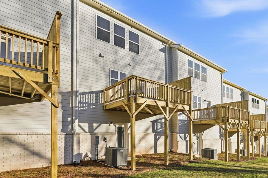 Exterior details and patio area of a home in Somerset at Veterans Memorial, Mableton (Image 24).