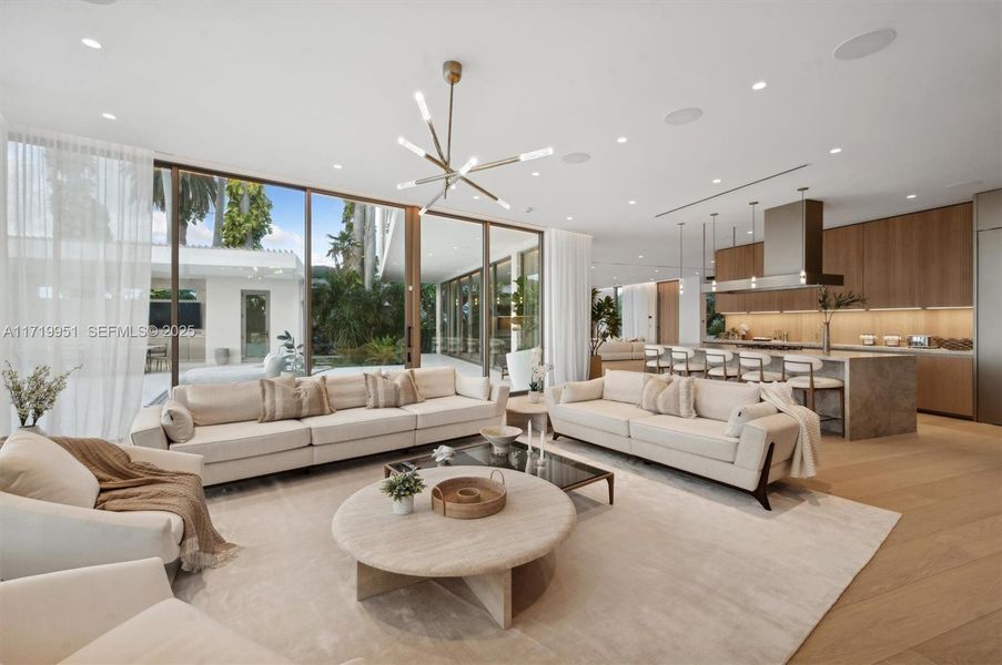 Furnished interior view inside a new home in , Miami Beach (Image 11).