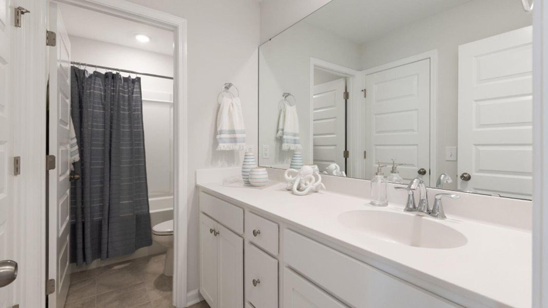 Furnished interior view inside a new home in Sweetgrass at Summers Corner, Summerville (Image 16). Furnished interior view inside a new home in Sweetgrass at Summers Corner, Summerville (Image 16).